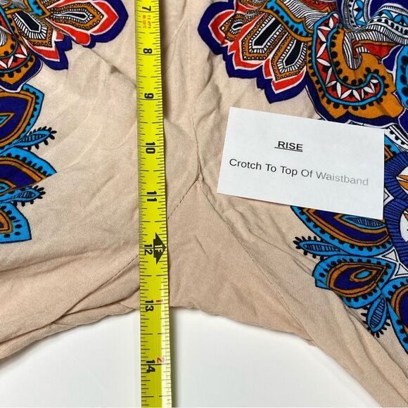 Cynthia Rowley 100% Rayon Boho Hippie Casual Moroccan Pants Women's Size M - Picture 4 of 8
